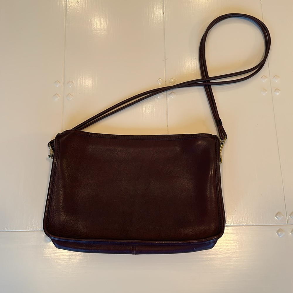 Vintage Coach - 1970’s “Basic Bag” - Burgundy Leather